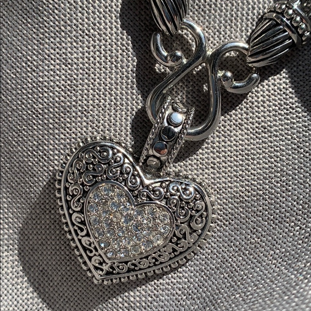 Silver heart necklace
